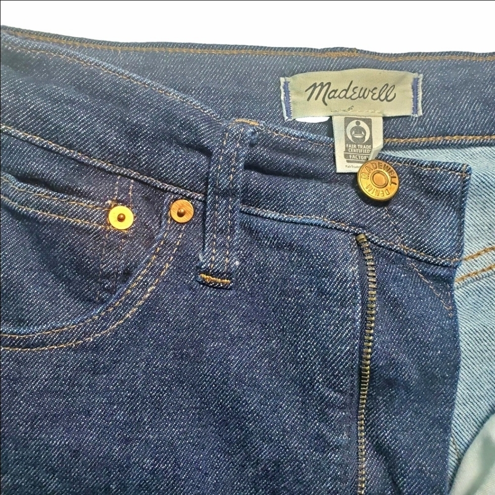 MADEWELL "The Perfect Vintage Flare" Jean Dark Wash Denim Women's Size 27 - Picture 5 of 16